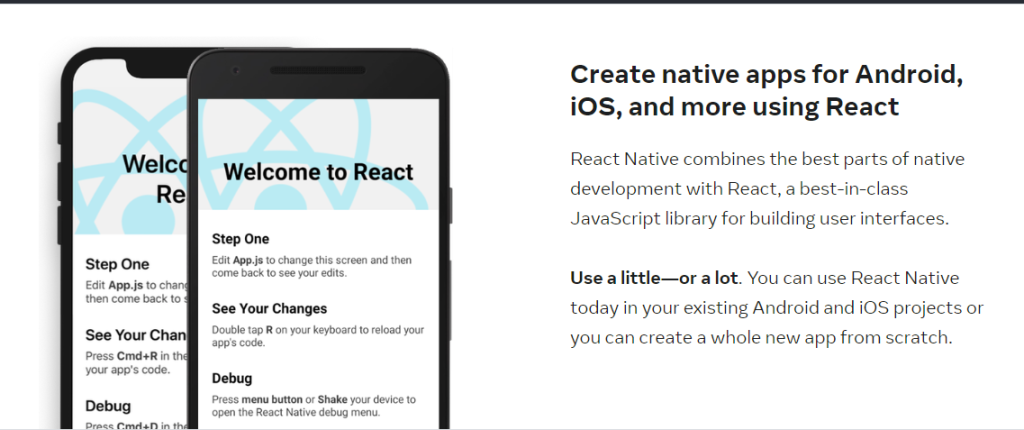 React Native iOS development framework